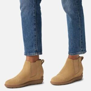 Sorel EVIE II Chelsea Boots – Tan Beige Suede| Size 11